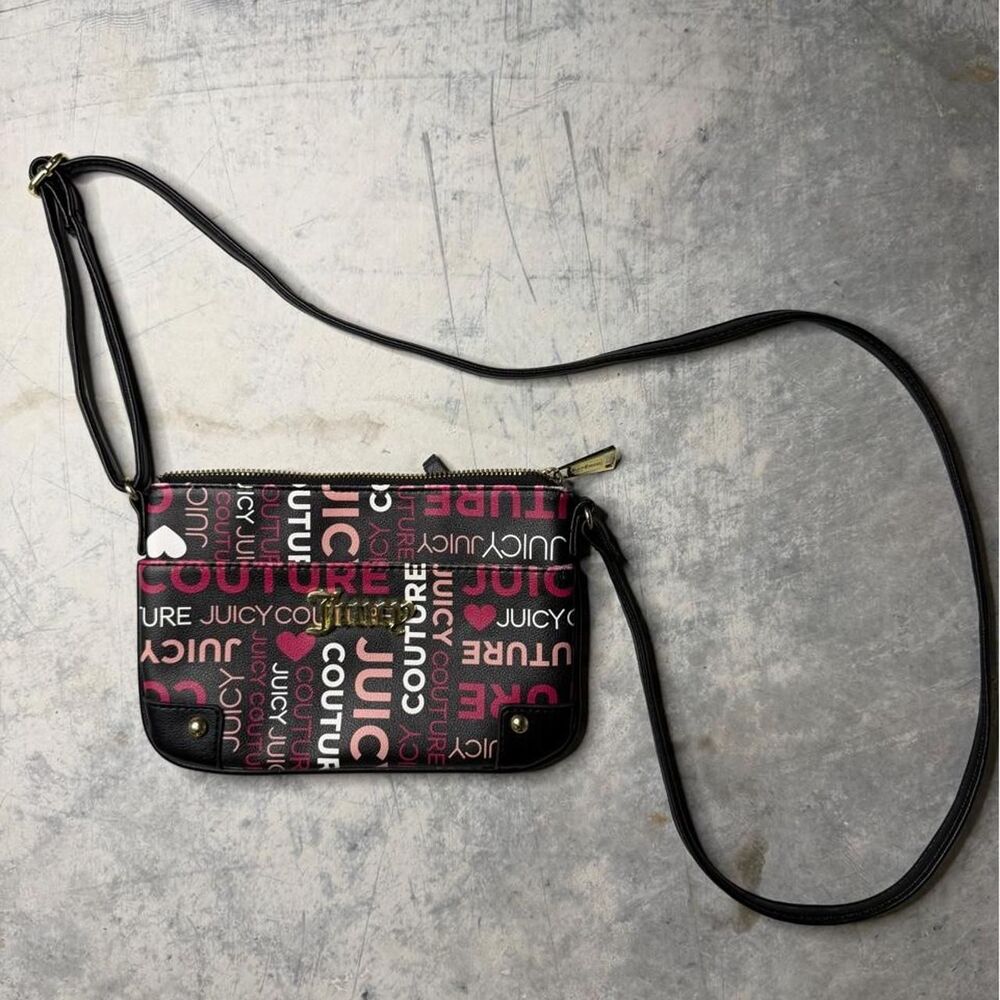 Y2K Juicy Couture Monogram Crossbody Bag